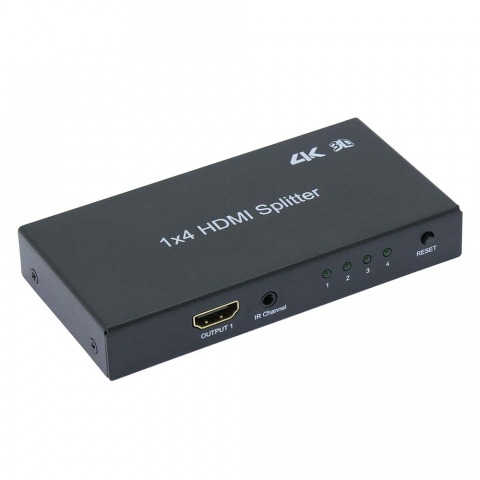 HDMI 4Way (1-in/4-out) Splitter 4K Rated